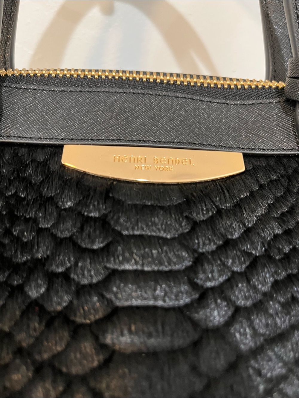 Henri Bendel West 57th Calf Hair & Saffiano Leather Crossbody/Satchel NWOT - Picture 6 of 15